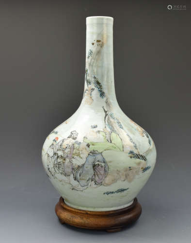 Chinese Qian Jiang Glazed Vase,19th C.