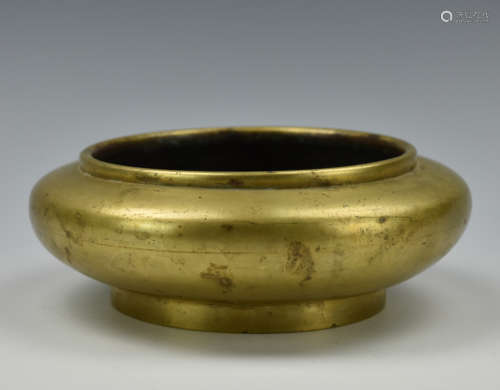 Large Chinese Gilt Bronze Censer,Qing Dynasty