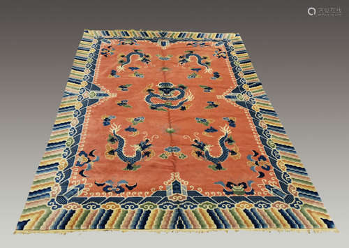 A Republic of China Period, Salmon-Colored Carpet