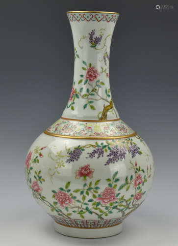 Chinese Famille Rose Vase, GuangXu Period