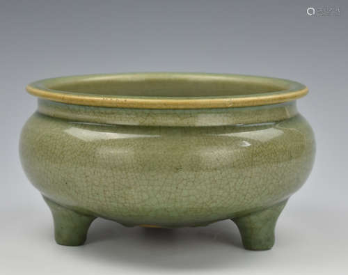 Chinese Longquan Celadon Censer, MING D.