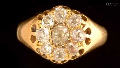 Diamond cluster ring