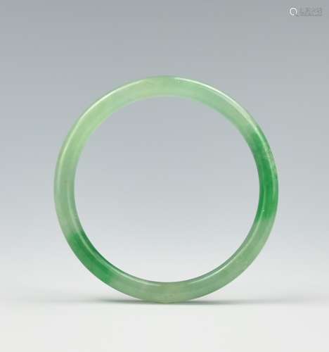 Chinese Green Jadeite Bracelet