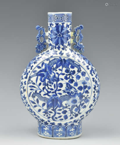 Chinese Blue & White Dragon Vase,GuangXu Period