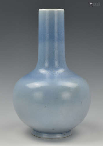 Chinese Blue Glazed Vase,Daoguang Period