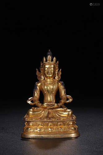 GILT GUANYIN ORNAMENT