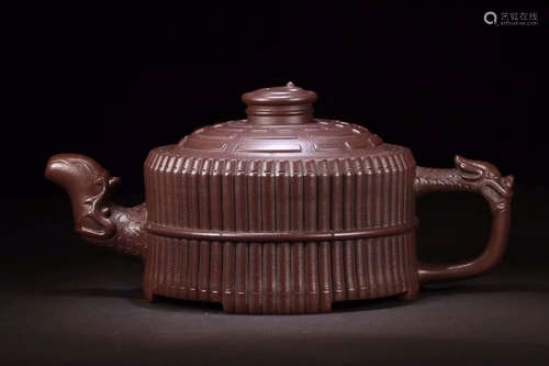 ZISHA BANBOO SHAPE TEAPOT