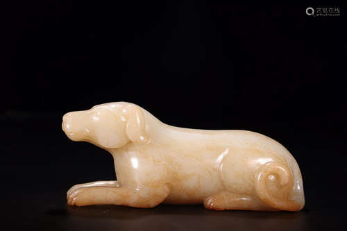 HETIAN JADE DOG ORNAMENT