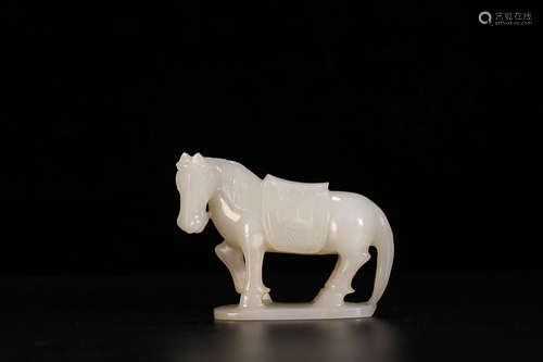 HETIAN JADE HORSE ORNAMENT