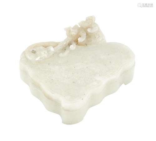 Chinese White Jade Covered Box