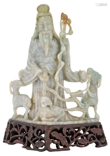 Chinese Jade Figure of a Sage