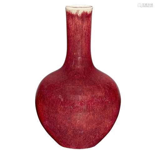 Chinese Sang De Boeuf Glazed Porcelain Vase