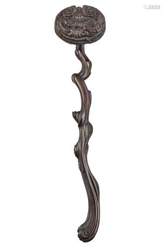 Chinese Dark Hardwood Ruyi Scepter