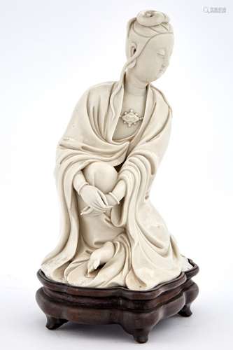 Chinese Blanc de Chine Figure of Seated Guanyin