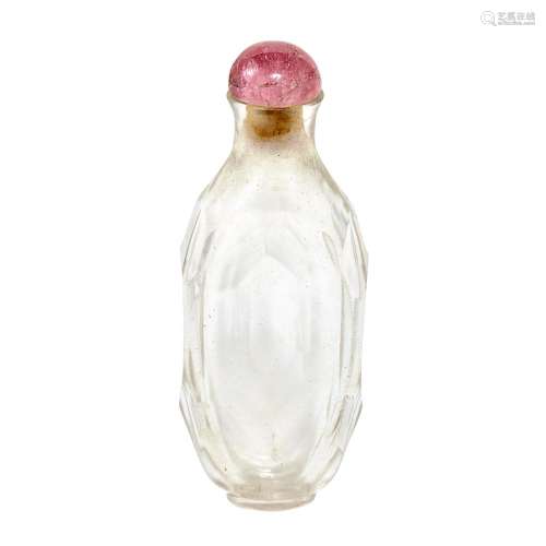 Chinese Clear Glass Snuff Bottle