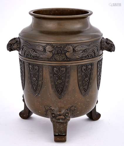 Japanese Bronze Vase