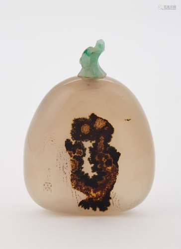 Chinese Shadow Agate Snuff Bottle