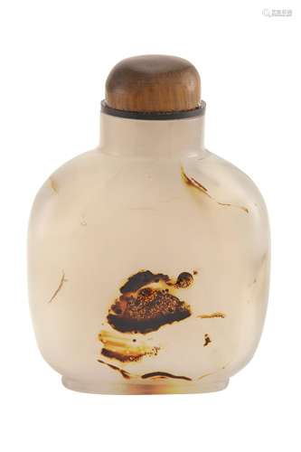 Chinese Shadow Agate Snuff Bottle