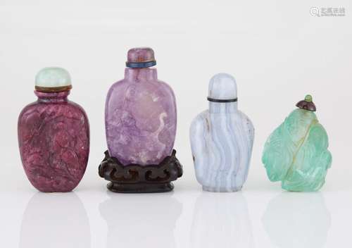 Group of Four Chinese Snuff Bottles