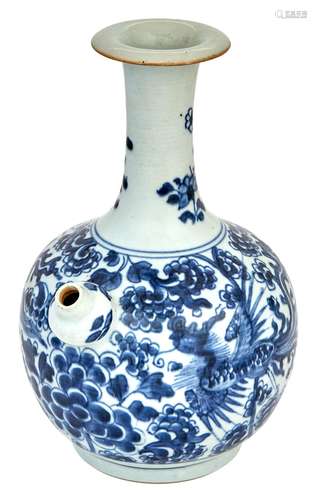 Chinese Blue and White Glazed Porcelain Kendi