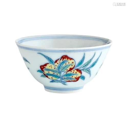 Chinese Doucai Glazed Porcelain Cup