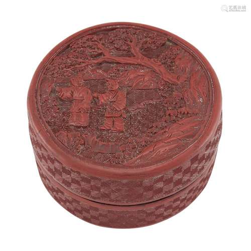 Chinese Cinnabar Lacquer Box