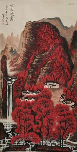 CHINESE PAINTING OF LANDSCAPE, LI KERAN