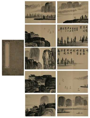 CHINESE PAINTING ALBUM OF LANDSCAPES, QI BAISHI