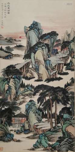CHINESE PAINTING OF LANDSCAPE, WU HUFAN
