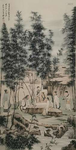 CHINESE PAINTING OF SCHOLARS, ZHANG DAQIAN