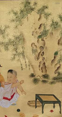 CHINESE PAINTING OF BOYS, ZHANG DAQIAN