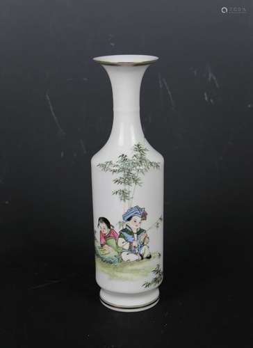 CHINESE EGG SHELL PORCELAIN VASE CULTURAL REVOLUTI