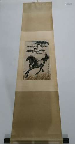 CHINESE PAINTING OF HORSE, XU BEIHONG