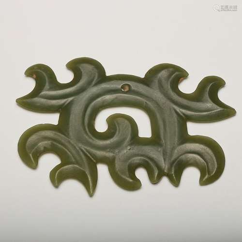 CHINESE CELADON JADE PENDANT