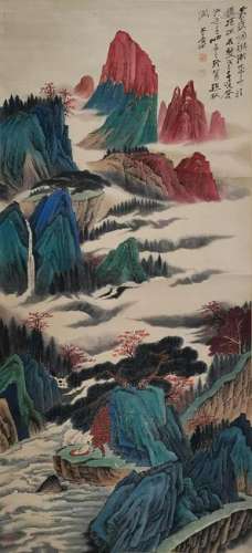 CHINESE PAINTING OF LANDSCAPE, ZHANG DAQIAN