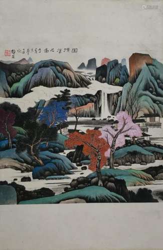 CHINESE PAINTING OF LANDSCAPE, LAI SHAO QI