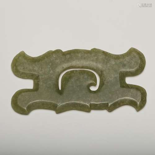 CHINESE CELADON JADE PENDANT