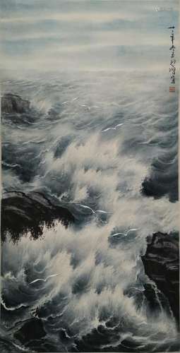CHINESE PAINTING OF THE SEA, XU BEIHONG