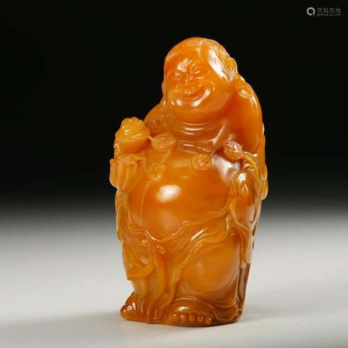 CHINESE TIANHUANG SOAPSTONE CARVED FIGURINE