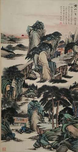 CHINESE PAINTING OF LANDSCAPE, WU HUFAN