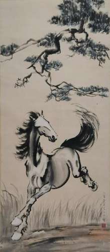 CHINESE PAINTING OF HORSE, XU BEIHONG