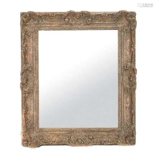 19th Century Continental Carved Giltwood Mirror