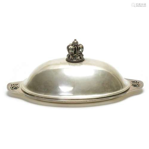 C.C. Hermann Danish Sterling Silver Lidded Tray