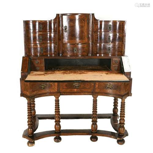 Southern German Baroque Inlaid Desk