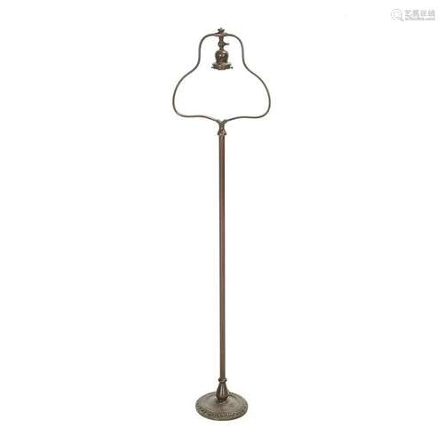 Handel Arts and Crafts Bronze Floor Lamp.