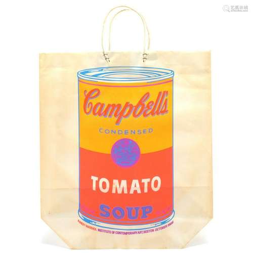 Andy Warhol 1966 screenprint shopping bag