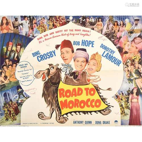 Road to Morocco (Paramount, 1942). Half Sheet Style A.