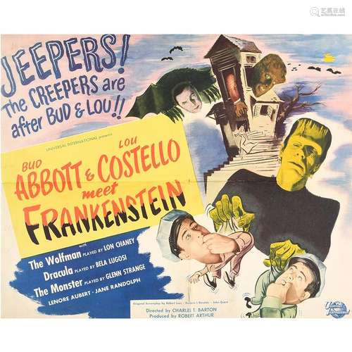 Abbott and Costello Meet Frankenstein Half Sheet