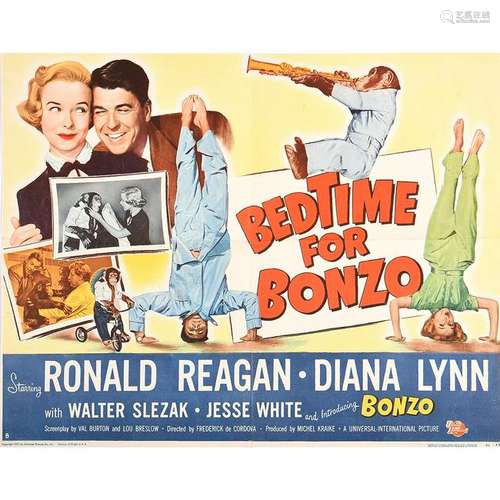 Ronald Reagan Bedtime for Bonzo Movie Poster