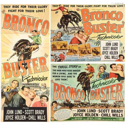 Bronco Buster Movie Posters, Lot of Three